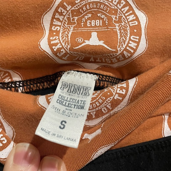 PINK Victoria's Secret Black and Orange UT women’s collegiate flare yoga Pants - Picture 5 of 5